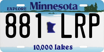 MN license plate 881LRP