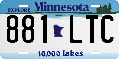 MN license plate 881LTC