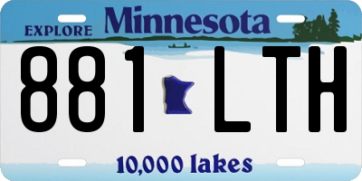 MN license plate 881LTH