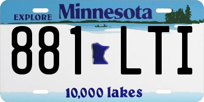 MN license plate 881LTI