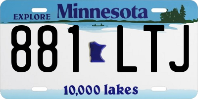 MN license plate 881LTJ