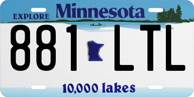 MN license plate 881LTL