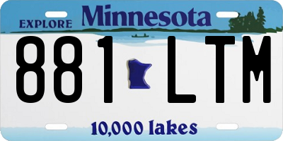 MN license plate 881LTM