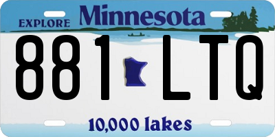 MN license plate 881LTQ