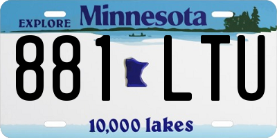 MN license plate 881LTU