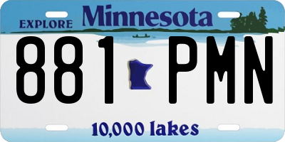 MN license plate 881PMN