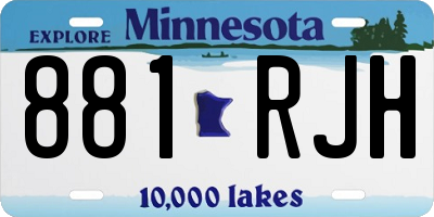 MN license plate 881RJH