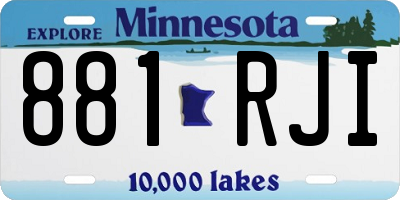 MN license plate 881RJI