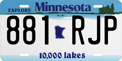 MN license plate 881RJP
