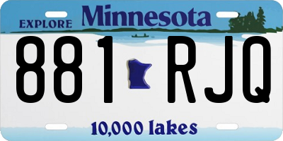 MN license plate 881RJQ