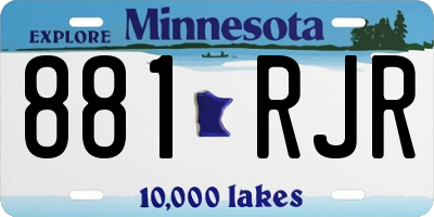 MN license plate 881RJR