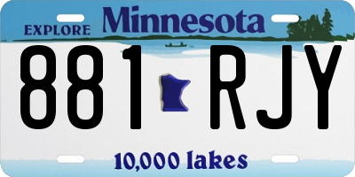 MN license plate 881RJY