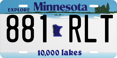 MN license plate 881RLT