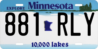 MN license plate 881RLY