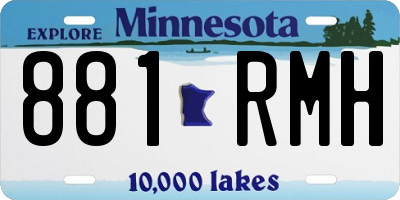 MN license plate 881RMH