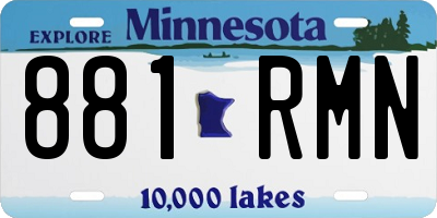 MN license plate 881RMN