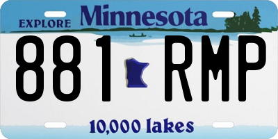 MN license plate 881RMP