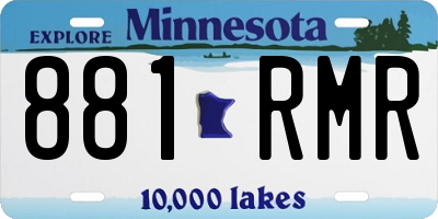 MN license plate 881RMR