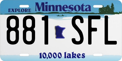MN license plate 881SFL