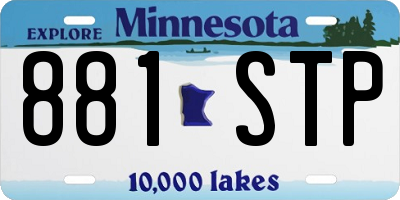 MN license plate 881STP
