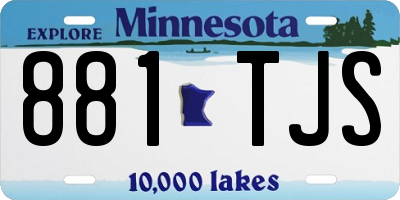 MN license plate 881TJS