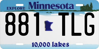 MN license plate 881TLG