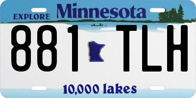 MN license plate 881TLH