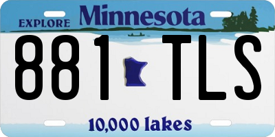 MN license plate 881TLS