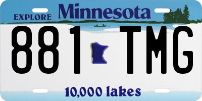 MN license plate 881TMG