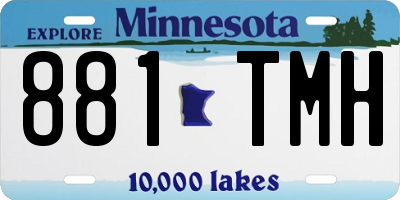 MN license plate 881TMH