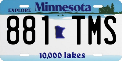 MN license plate 881TMS