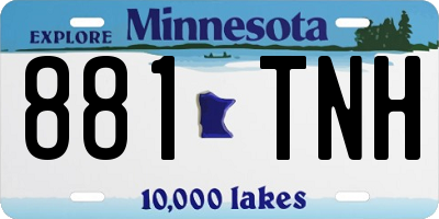 MN license plate 881TNH