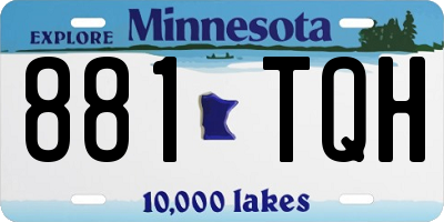 MN license plate 881TQH