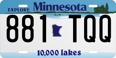 MN license plate 881TQQ
