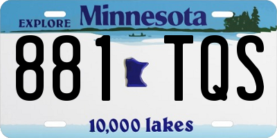 MN license plate 881TQS