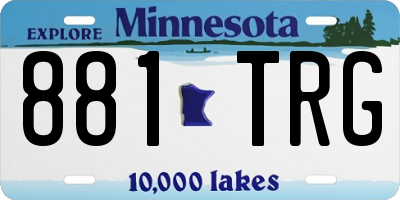 MN license plate 881TRG