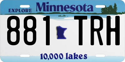 MN license plate 881TRH