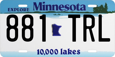 MN license plate 881TRL