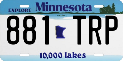 MN license plate 881TRP