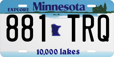 MN license plate 881TRQ