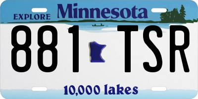 MN license plate 881TSR