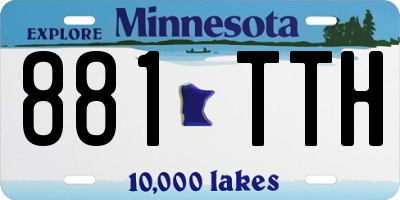 MN license plate 881TTH