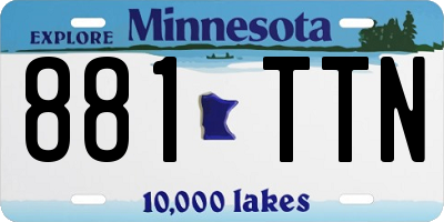 MN license plate 881TTN