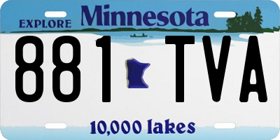 MN license plate 881TVA