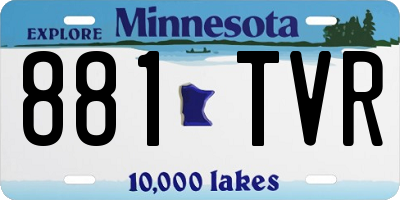 MN license plate 881TVR