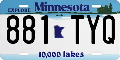 MN license plate 881TYQ