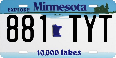 MN license plate 881TYT