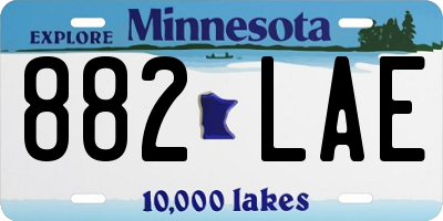 MN license plate 882LAE