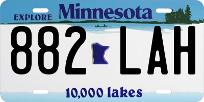 MN license plate 882LAH