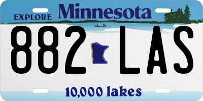 MN license plate 882LAS